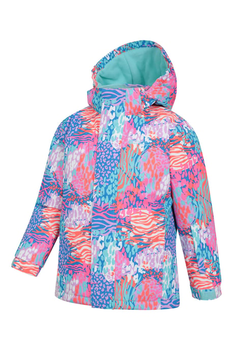 Kids Ski Jacket and Trousers Set Snowproof Fleece Lined Warm Outdoor Ski Outfit Pink - Image 5