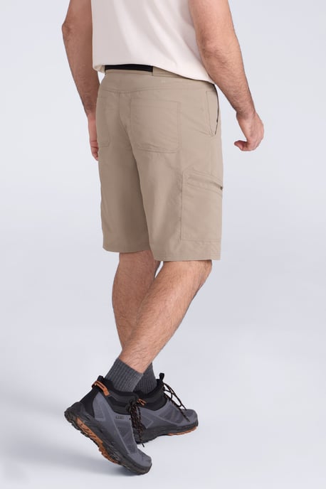 'Saunter' Men's Belted Cargo Shorts Quick Drying UV50 Multi Pocket Short Pants Beige - Image 5