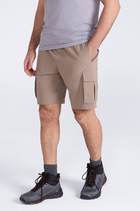 'Everyday' Men's Cargo Shorts UV50 Protection Stretch Multi Pocket Casual Short Pants Beige - Image 2