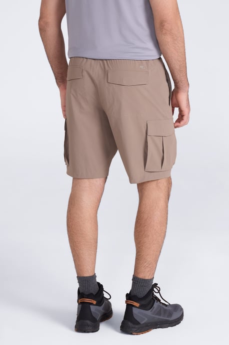 'Everyday' Men's Cargo Shorts UV50 Protection Stretch Multi Pocket Casual Short Pants Beige - Image 4