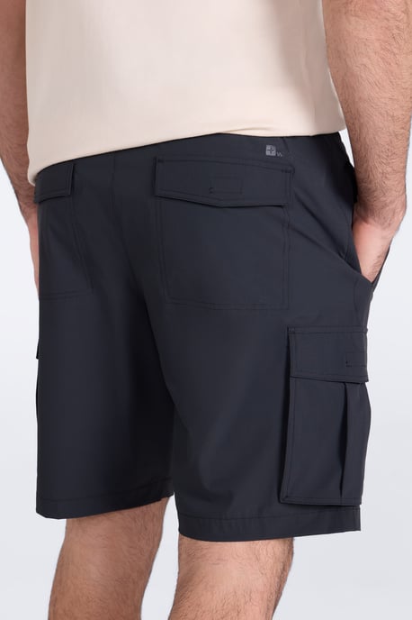 'Everyday' Men's Cargo Shorts UV50 Protection Stretch Multi Pocket Casual Short Pants Black - Image 4