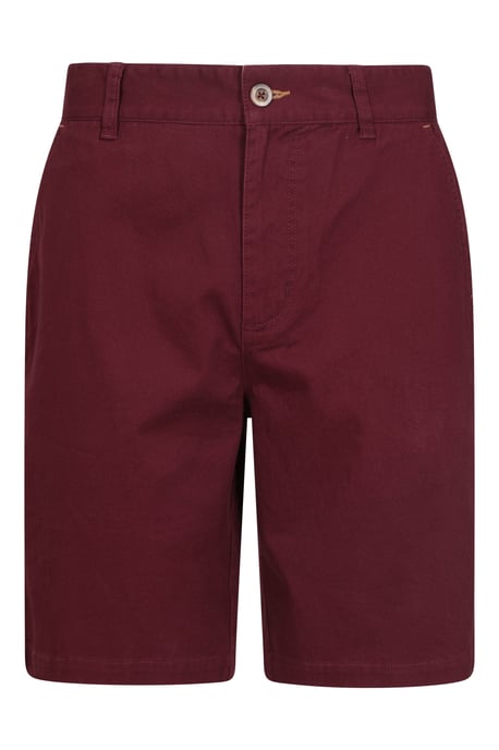 'Woods' Mens Chino Shorts Breathable Comfortable Regular Fit Burgundy - Image 2