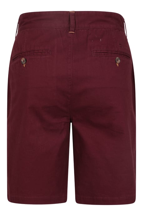 'Woods' Mens Chino Shorts Breathable Comfortable Regular Fit Burgundy - Image 6