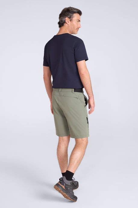 'Wander' Men's Packaway Shorts Quick Drying UV50 Protection Travel Short Pants Olive - Image 4