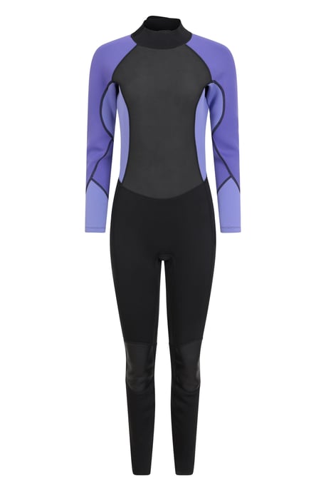 Women's Full Wetsuit with Easy Glide Zip Neoprene Sun Protection Swimwear Purple - Image 5