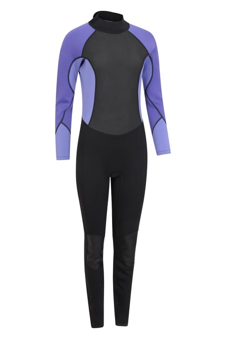 Women's Full Wetsuit with Easy Glide Zip Neoprene Sun Protection Swimwear Purple - Image 6