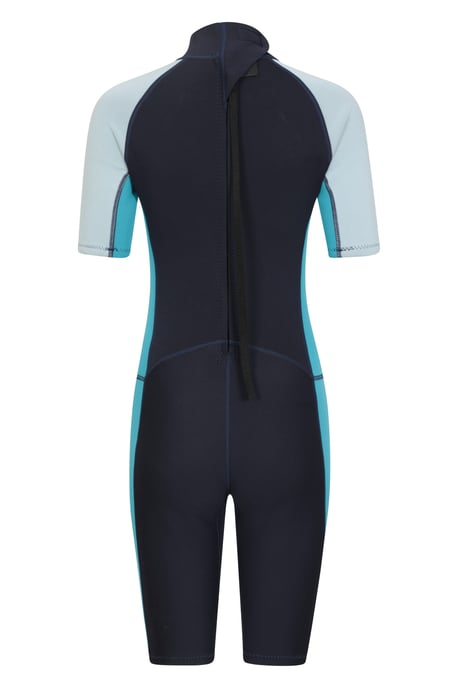Women's Shorty Wetsuit with Easy Glide Zip Fastening Swimwear Navy - Image 3