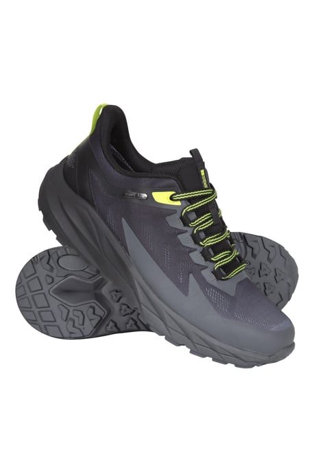 'Andes' Men's Waterproof Active Shoes Flexible Sole Walking Outdoor Footwear Black - Image 1