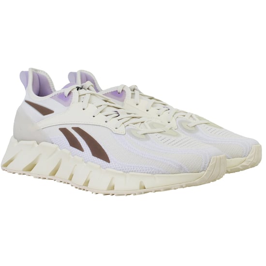 Reebok Zig Kinetica 3 Womens White Running Shoes - Image 2