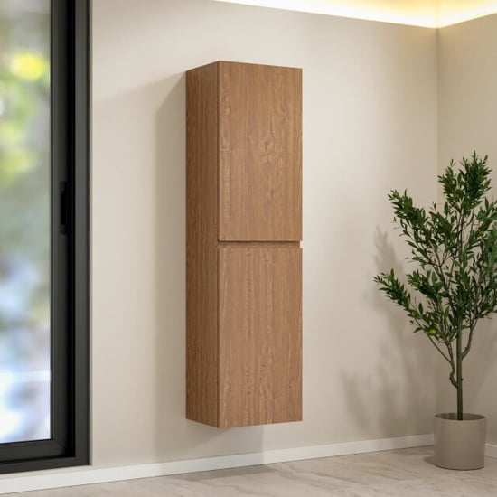 Mirlux Badkamermeubelset avello 80cm warm eiken wastafel wit - Image 5