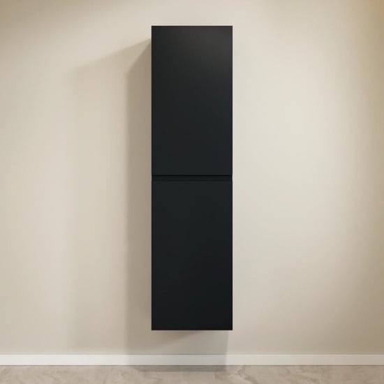Mirlux Badkamermeubelset fayro 60cm zwart wastafel wit - Image 3