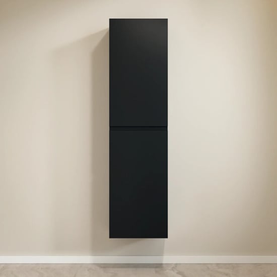 Mirlux Badkamermeubelset novara 60cm mat zwart wastafel zwart - Image 3