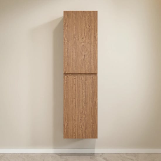 Mirlux Badkamermeubelset liora 100cm warm eiken wastafel wit - Image 2