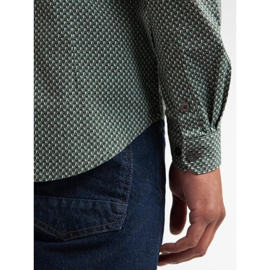 Petrol Industries Heren overhemd m-3060-sil401 6186 teal green - Image 4
