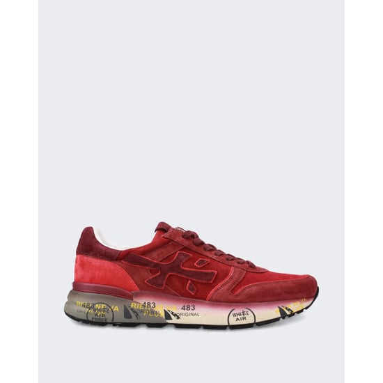 Premiata Heren leren sneaker met vetersluiting - Image 1