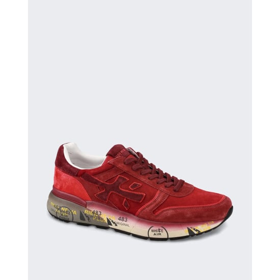 Premiata Heren leren sneaker met vetersluiting - Image 2
