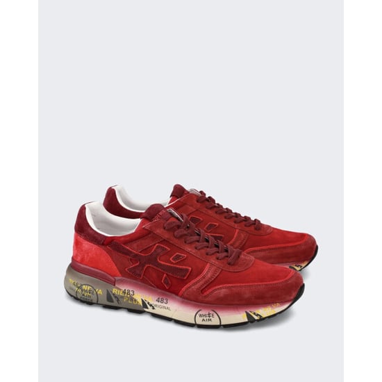 Premiata Heren leren sneaker met vetersluiting - Image 4