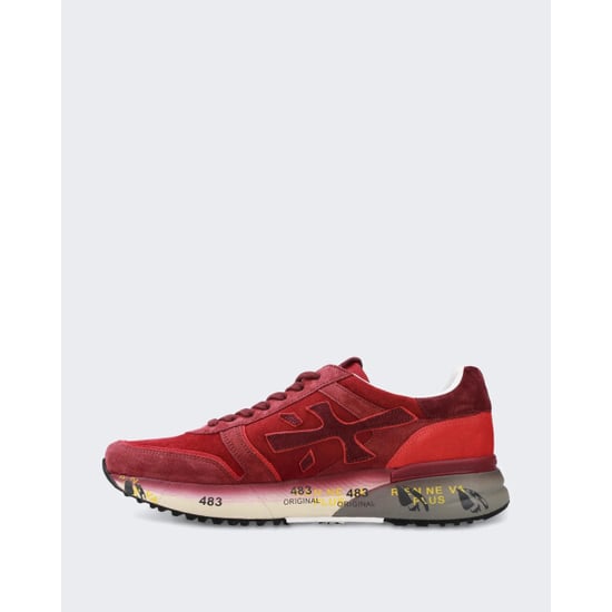 Premiata Heren leren sneaker met vetersluiting - Image 5