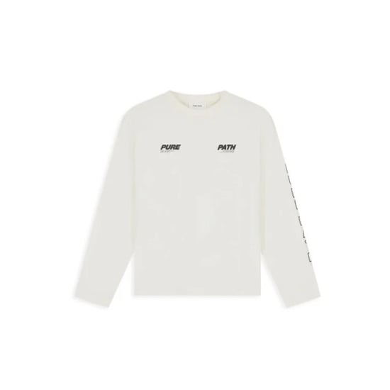 Pure Path Pure longsleeve tee ecru - Image 1