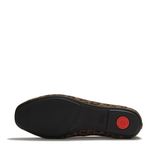 FitFlop Delicato suede leopard ballerinas - Image 2