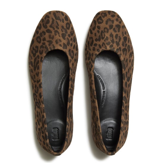 FitFlop Delicato suede leopard ballerinas - Image 3