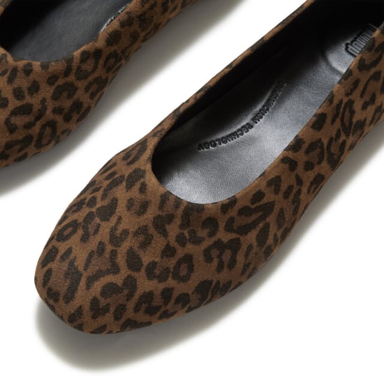 FitFlop Delicato suede leopard ballerinas - Image 4