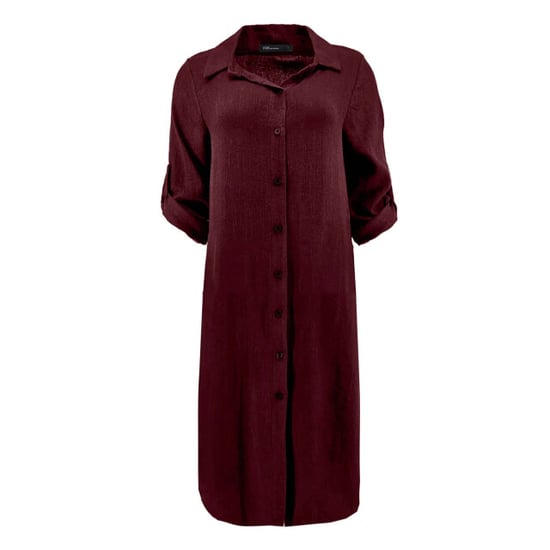 FOS Amsterdam Fos 7771 jurk lina uni plum - Image 3