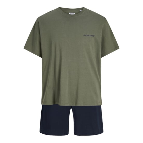 Jack & Jones Heren korte shortama pyjamaset jaceverest groen/donkerblauw - Image 1