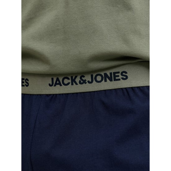 Jack & Jones Heren korte shortama pyjamaset jaceverest groen/donkerblauw - Image 4