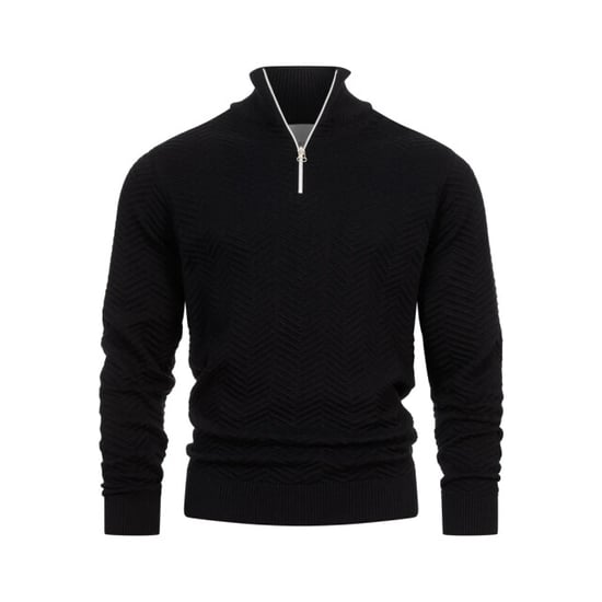 Kronstadt Ks2790 kscarlo half zip knit 999 black - Image 3