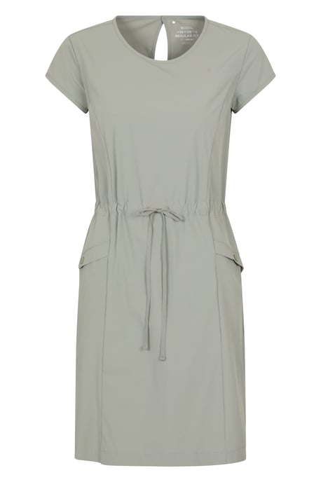 'Tahiti' Women's Quick Dry Dress UV Protection Adjustable Waist Summer Wear Khaki - Image 1