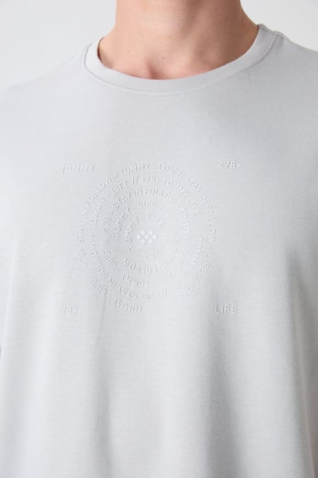 Oversized Cotton-Blend Crew Neck T-Shirt - Image 3