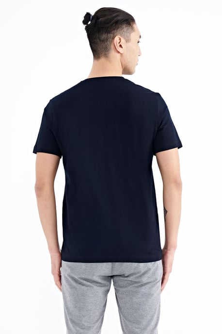 Printed Crew Neck T-Shirt With Patch - Image 5