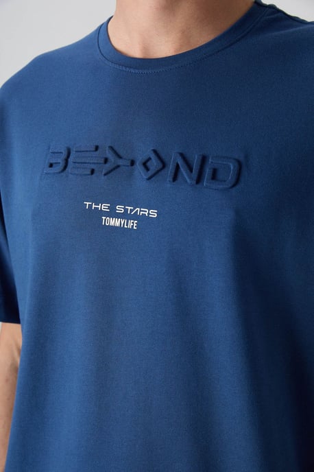 Oversized Cotton-Polyester Logo T-Shirt - Image 3