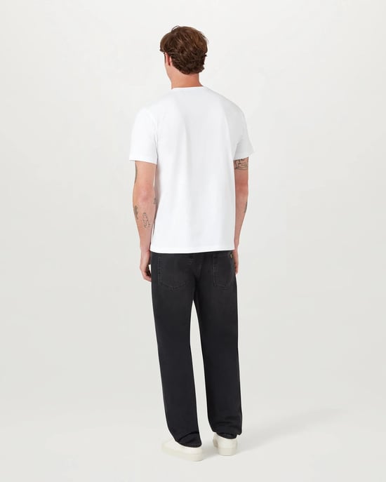 Short Sleeve Logo Detail T-Shirt in White - Image 2