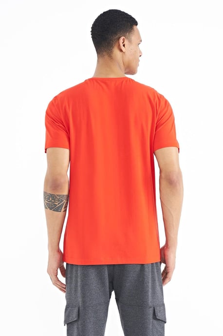 Printed Crew Neck T-Shirt With Patch - Image 5