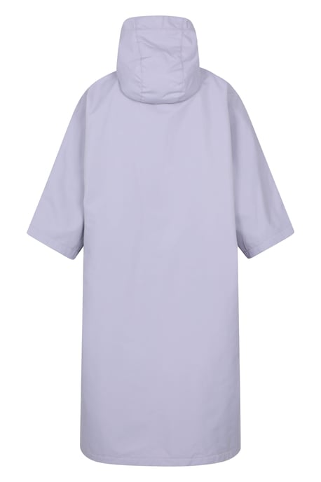 'Coastline' Women's Water Resistant Changing Robe Fleece Lined Hood Surf Poncho Lilac - Image 4