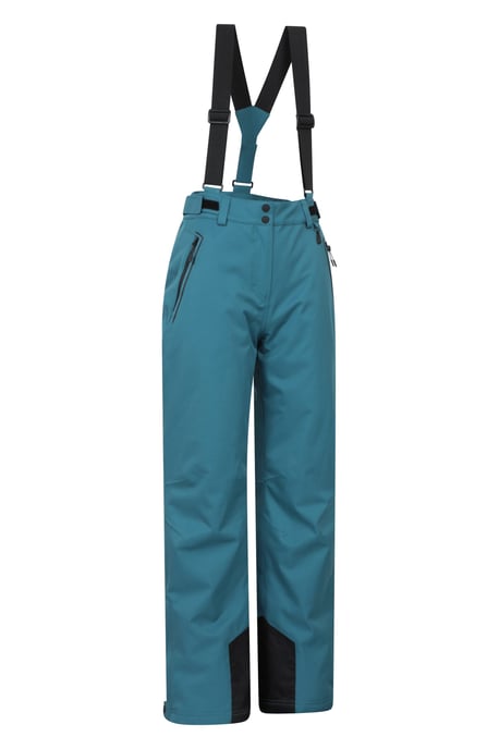 'Chalet' Women's Extreme Waterproof Ski Pant Breathable Winter Snowboard Trouser Dark Green - Image 3