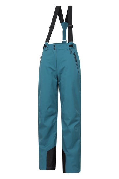 'Chalet' Women's Extreme Waterproof Ski Pant Breathable Winter Snowboard Trouser Dark Green - Image 4
