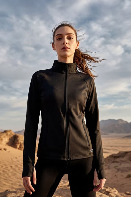 Women's Polyester-Lycra Sweatshirt - Image 1