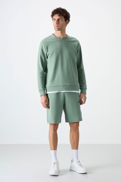 Heren Effen Rundhals Sweatshirt - Image 2