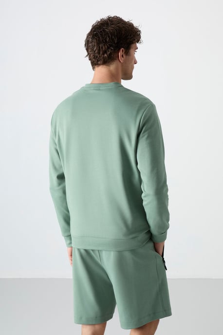 Heren Effen Rundhals Sweatshirt - Image 6