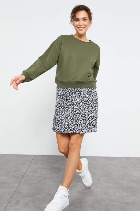 Dames Casual Crew Neck Sweatshirt - Image 2