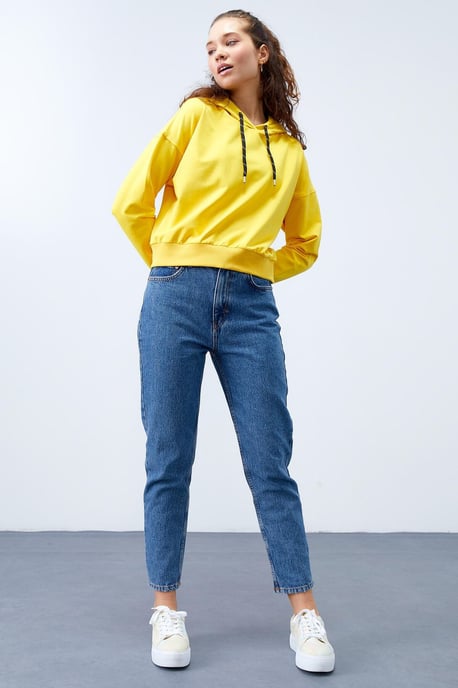 Ontspannen Hoodie Met Strikdetail - Image 2