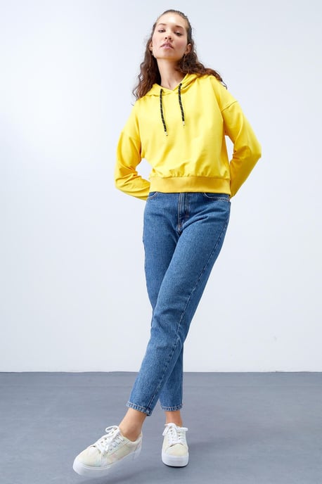 Ontspannen Hoodie Met Strikdetail - Image 4