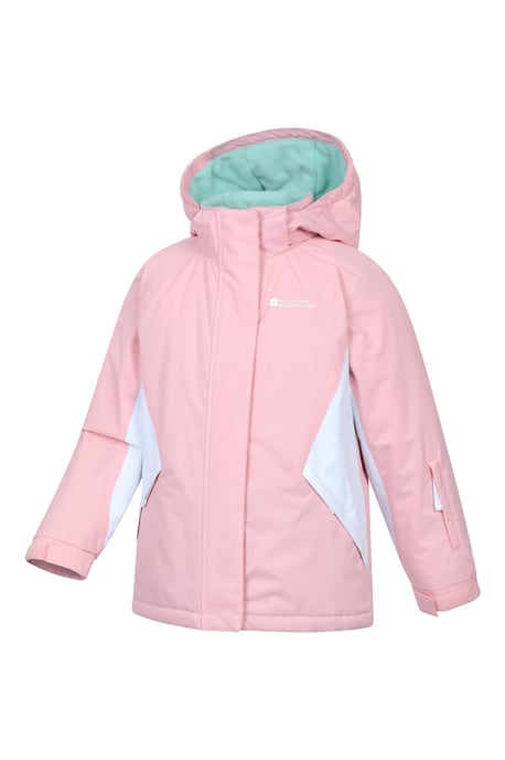 Kids Ski Jacket & Trousers Set Snowproof Fleece Lined Warm Outdoor Ski Outfit Light Pink - Image 5