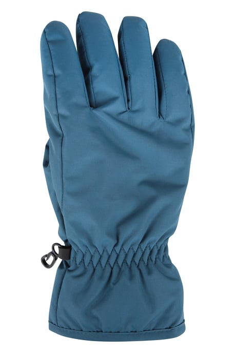 Women's Ski Gloves Warm Snowproof Water Resistant Textured Palm Winter Mittens Teal - Image 2
