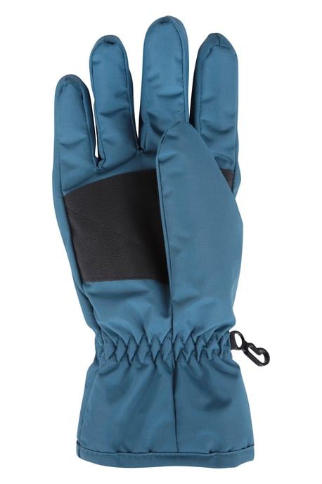 Women's Ski Gloves Warm Snowproof Water Resistant Textured Palm Winter Mittens Teal - Image 3