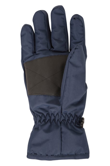 Women's Ski Gloves Warm Snowproof Water Resistant Textured Palm Winter Mittens Navy - Image 3