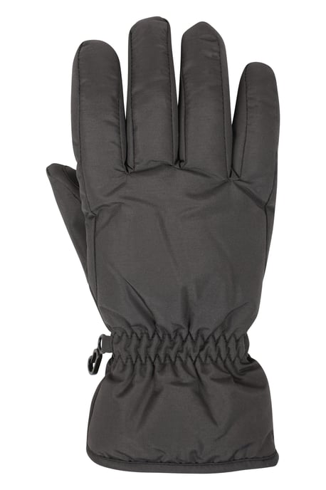 Women's Ski Gloves Warm Snowproof Water Resistant Textured Palm Winter Mittens Black - Image 2